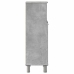 Armario de baño madera contrachapada gris 30x30x95 cm