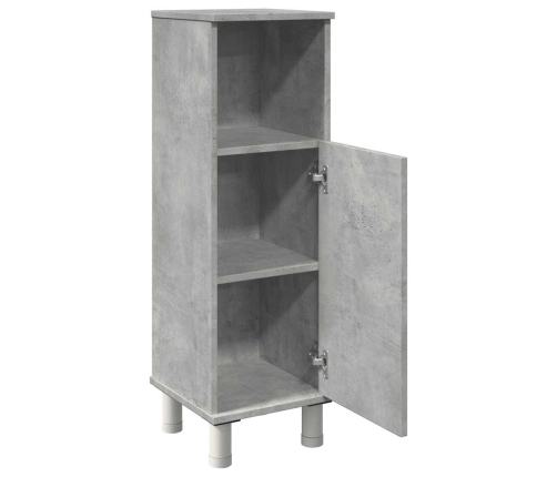 Armario de baño madera contrachapada gris 30x30x95 cm