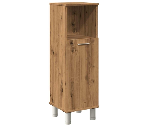 Armario de baño madera contrachapada roble artisan 30x30x95 cm