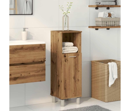 Armario de baño madera contrachapada roble artisan 30x30x95 cm