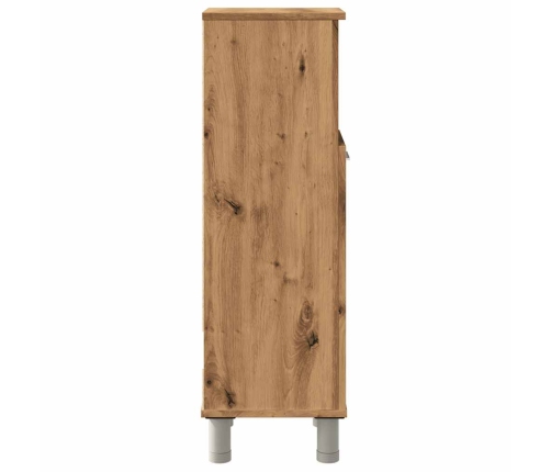 Armario de baño madera contrachapada roble artisan 30x30x95 cm