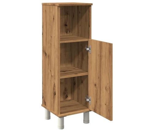 Armario de baño madera contrachapada roble artisan 30x30x95 cm