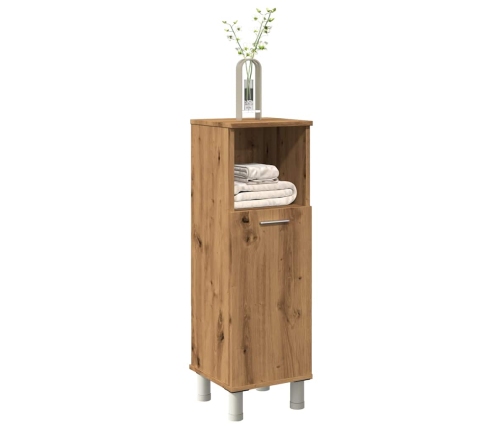 Armario de baño madera contrachapada roble artisan 30x30x95 cm