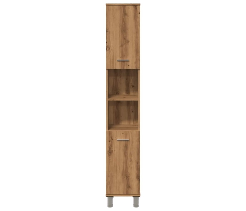 Mueble de baño madera de ingeniería roble artisan 30x30x179 cm