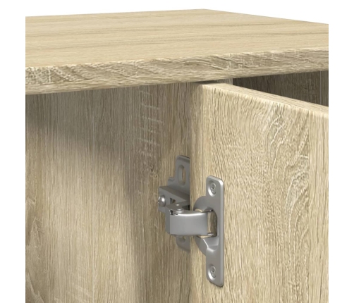 Armario de baño madera ingeniería roble Sonoma 60x32x53,5 cm