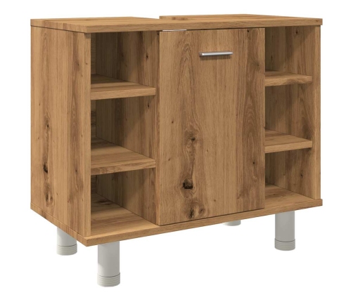 Armario de baño madera contrachapada roble artisan 60x32x53,5cm