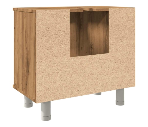 Armario de baño madera contrachapada roble artisan 60x32x53,5cm