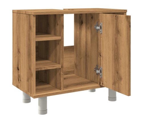 Armario de baño madera contrachapada roble artisan 60x32x53,5cm