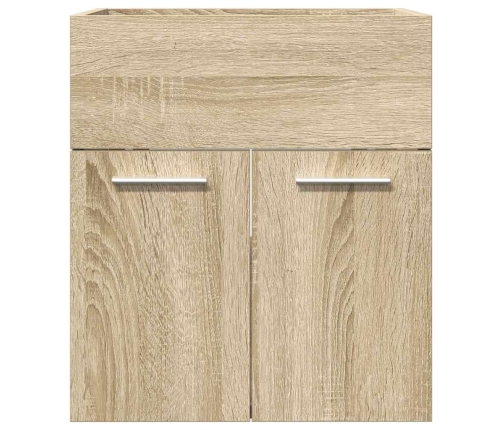 Mueble de lavabo de baño madera roble Sonoma 41x38,5x46 cm