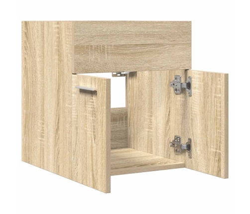 Mueble de lavabo de baño madera roble Sonoma 41x38,5x46 cm