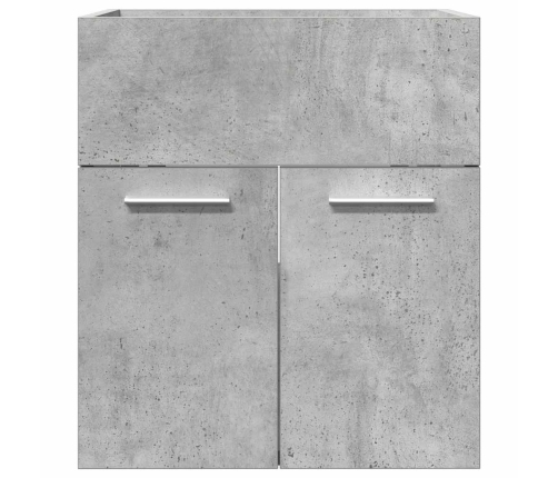 Mueble de lavabo madera ingeniería gris hormigón 41x38,5x46 cm