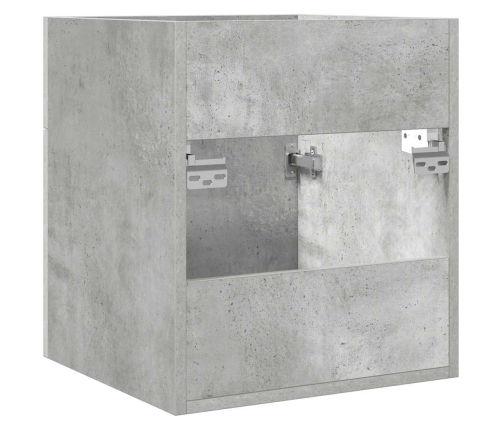 Mueble de lavabo madera ingeniería gris hormigón 41x38,5x46 cm