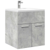 Mueble de lavabo madera ingeniería gris hormigón 41x38,5x46 cm