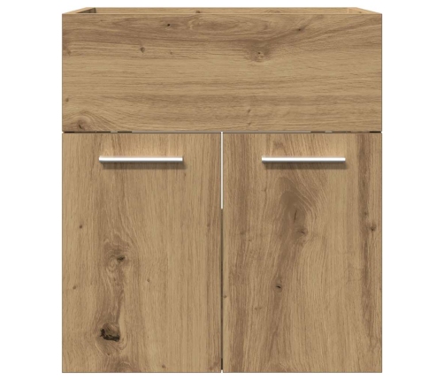 Mueble de lavabo de baño madera roble artisan 41x38,5x46 cm