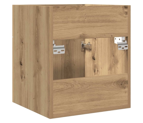 Mueble de lavabo de baño madera roble artisan 41x38,5x46 cm