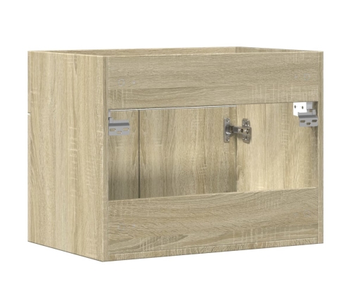 Armario para lavabo contrachapada color roble 60x38,5x46 cm