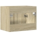 Armario para lavabo contrachapada color roble 60x38,5x46 cm