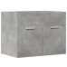 Armario para lavabo contrachapada gris hormigón 60x38,5x46 cm