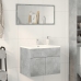 Armario para lavabo contrachapada gris hormigón 60x38,5x46 cm