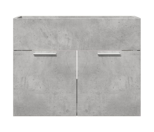 Armario para lavabo contrachapada gris hormigón 60x38,5x46 cm