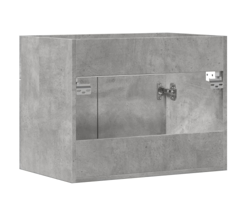 Armario para lavabo contrachapada gris hormigón 60x38,5x46 cm