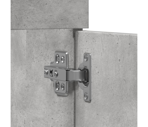 Armario para lavabo contrachapada gris hormigón 60x38,5x46 cm