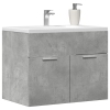 Armario para lavabo contrachapada gris hormigón 60x38,5x46 cm