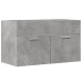 Armario para lavabo contrachapada gris hormigón 80x38,5x46 cm