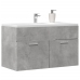 Armario para lavabo contrachapada gris hormigón 80x38,5x46 cm