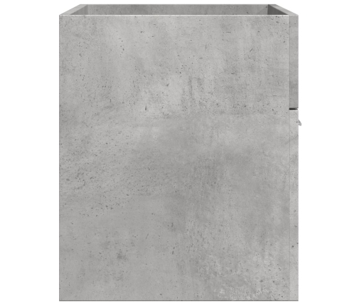 Armario para lavabo contrachapada gris hormigón 80x38,5x46 cm