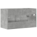 Armario para lavabo contrachapada gris hormigón 80x38,5x46 cm