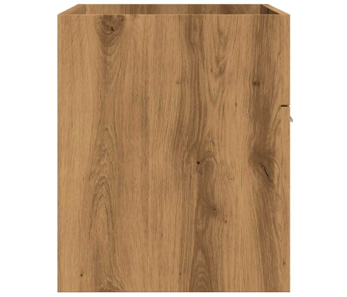 Mueble de lavabo de baño madera roble artisan 80x38,5x46 cm