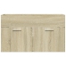 Mueble de lavabo de baño madera roble Sonoma 90x38,5x46 cm