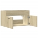 Mueble de lavabo de baño madera roble Sonoma 90x38,5x46 cm