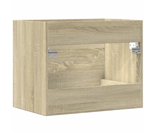 Armario para lavabo aglomerado roble Sonoma 60x38,5x48 cm