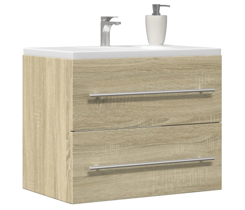 Armario para lavabo aglomerado roble Sonoma 60x38,5x48 cm