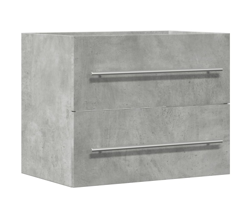 Armario para lavabo aglomerado gris hormigón 60x38,5x48 cm