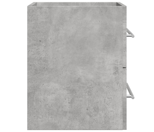 Armario para lavabo aglomerado gris hormigón 60x38,5x48 cm