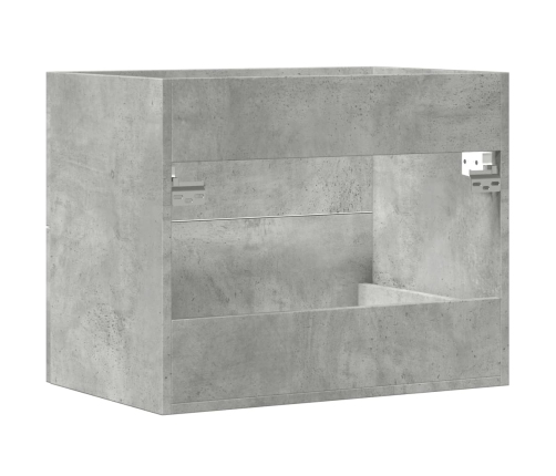 Armario para lavabo aglomerado gris hormigón 60x38,5x48 cm