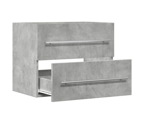 Armario para lavabo aglomerado gris hormigón 60x38,5x48 cm