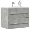 Armario para lavabo aglomerado gris hormigón 60x38,5x48 cm