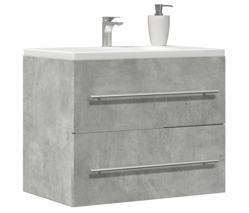 Armario para lavabo aglomerado gris hormigón 60x38,5x48 cm