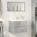 Mueble de baño madera de ingeniería gris hormigón 60x38,5x45 cm