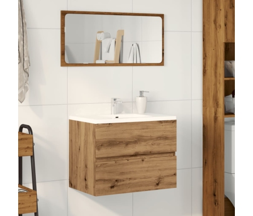 Mueble de baño madera de ingeniería roble artisan 60x38,5x45 cm