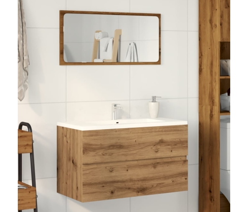 Armario pared baño madera ingeniería artisian 80x38,5x45 cm