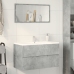 Armario para lavabo contrachapada gris hormigón 90x38,5x45 cm