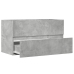 Armario para lavabo contrachapada gris hormigón 90x38,5x45 cm