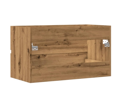 Mueble de lavabo madera ingeniería roble artisian 90x38,5x45 cm