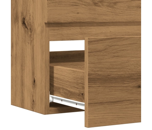 Mueble de lavabo madera ingeniería roble artisian 90x38,5x45 cm