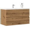 Mueble de lavabo madera ingeniería roble artisian 90x38,5x45 cm